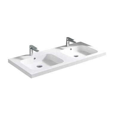 Wastafel met dubbele wastafel